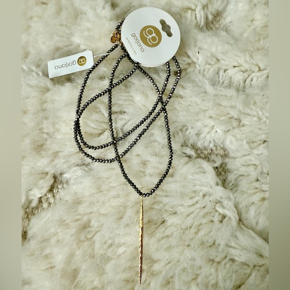 Gorjana Nora Long Beaded Pendant Necklace - Picture 4 of 8